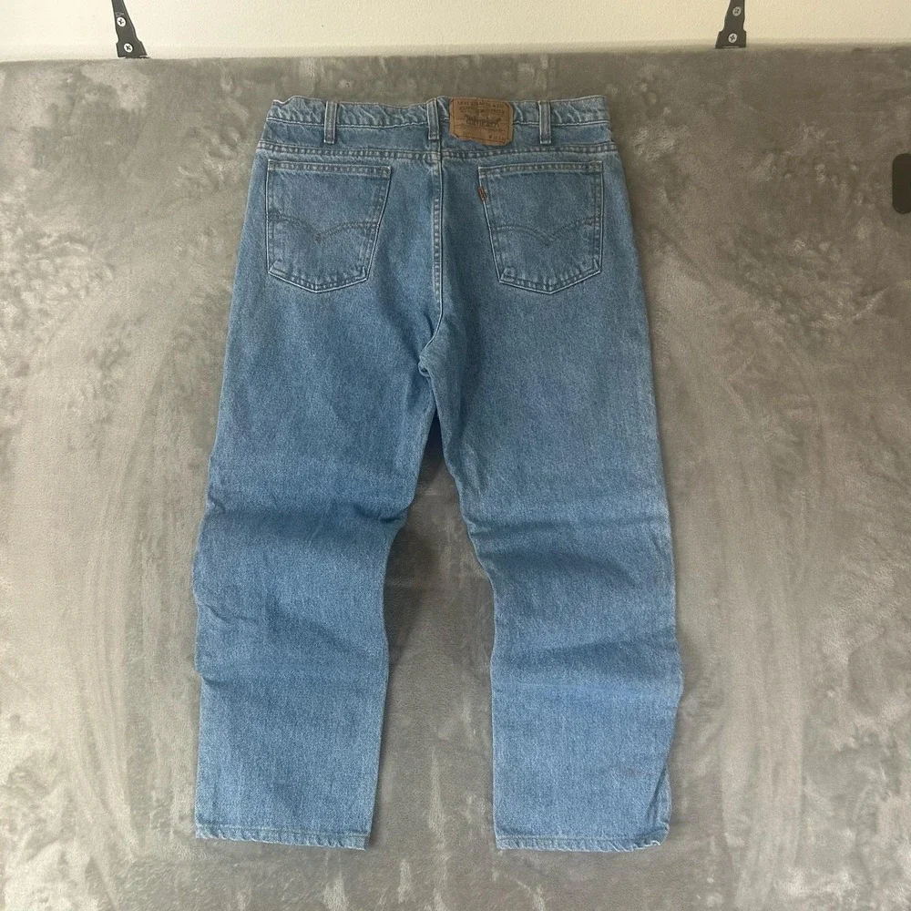 Vintage Levi's 509 Jeans Mens 35x31 Blue Light Wash Regular Straight Denim USA